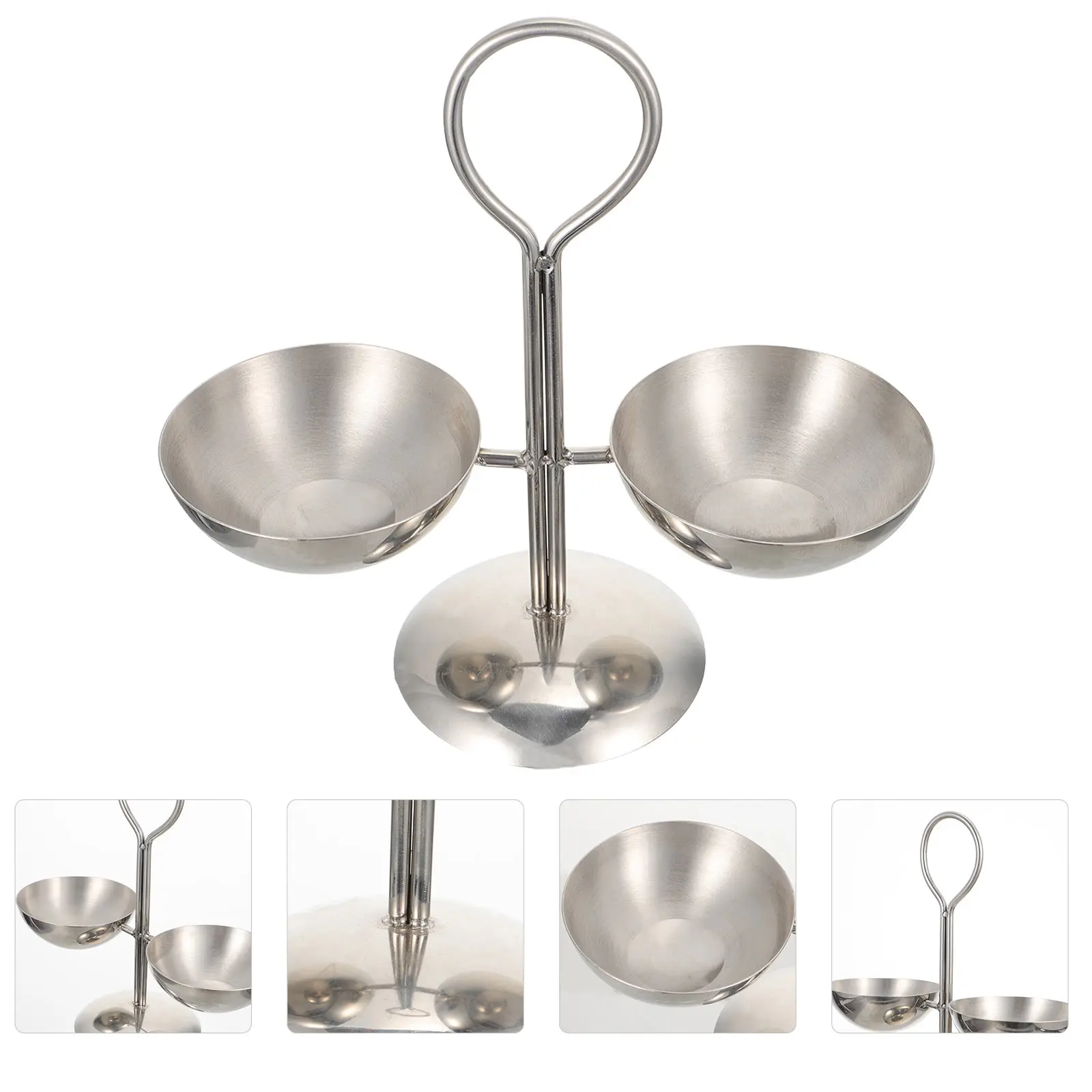 Stainless Steel Dual dish Fruit Snack Rack Compact Size Practical Kitchen Barware Set Fruit Plate Shelf
Stainless Steel Dual dish Fruit Snack Rack Compact Size Practical Kitchen Barware Set Fruit Plate Shelf