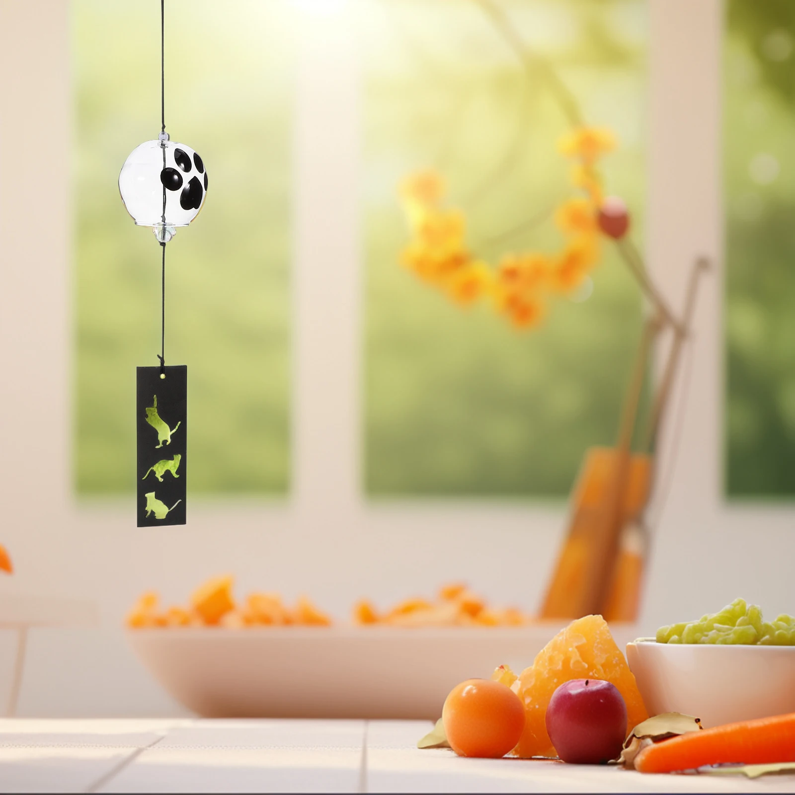 Painted Wind Chimes Hanging Bell Balcony Pendant Glass and Paper Craft Ornament Garden Manual
Painted Wind Chimes Hanging Bell Balcony Pendant Glass and Paper Craft Ornament Garden Manual