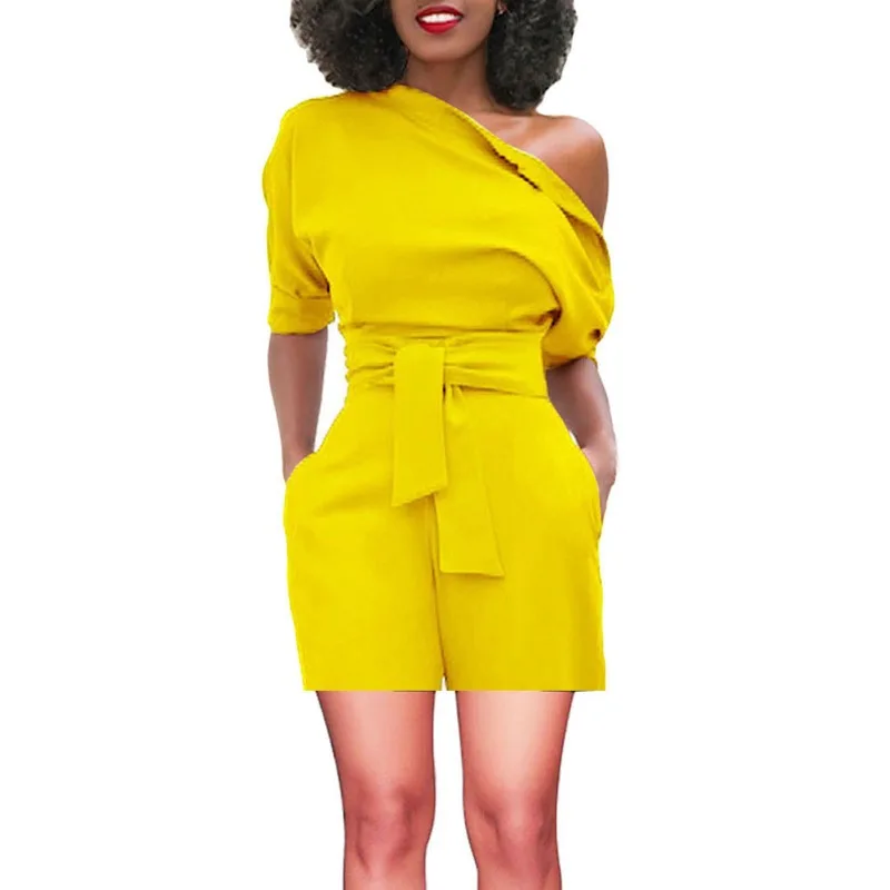 Autumn Loose Women Solid Color Shoulder Button Jumpsuit Shorts with Waistband Included Top New Casual Sleeve Commuter Shirt
Autumn Loose Women Solid Color Shoulder Button Jumpsuit Shorts with Waistband Included Top New Casual Sleeve Commuter Shirt