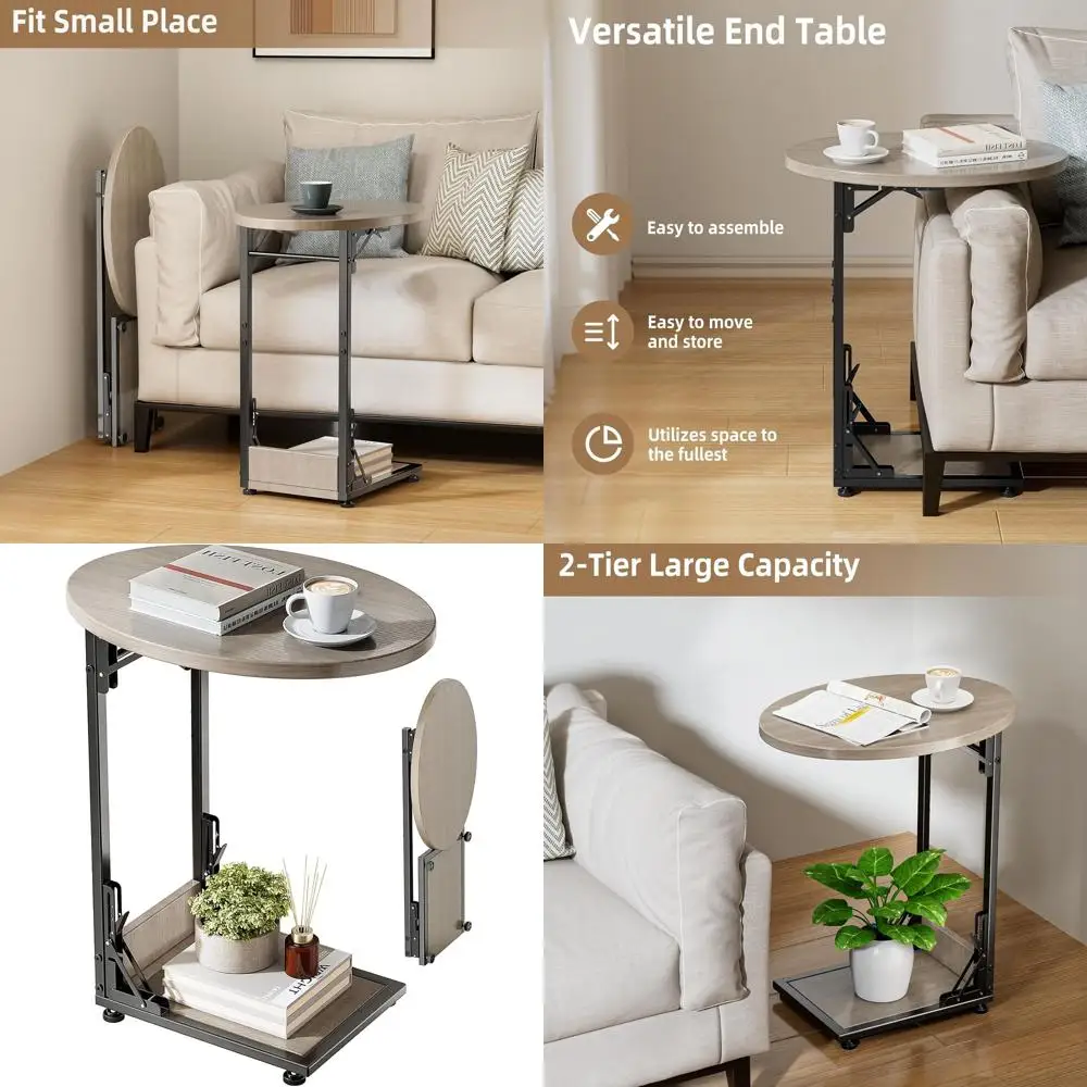 Gray Metal Frame C-Shape TV Stand for Sofa, Living Room, Bedroom, and Small Spaces
Gray Metal Frame C-Shape TV Stand for Sofa, Living Room, Bedroom, and Small Spaces