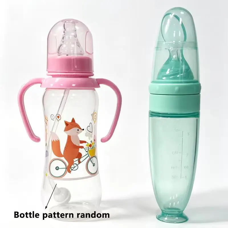 Baby Bottle Feeding Spoon Set with Handle Random Bottle Pattern PP Material Infant Feeding Accessories Combo
Baby Bottle Feeding Spoon Set with Handle Random Bottle Pattern PP Material Infant Feeding Accessories Combo