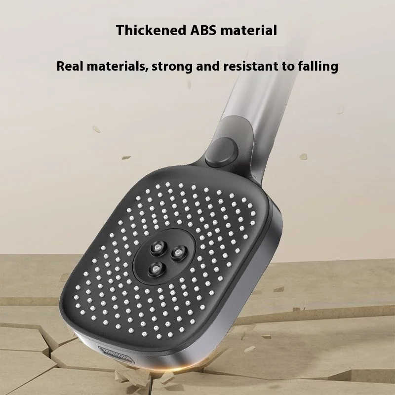 Square handheld shower head for home use, pressurized shower head, pressure gun, bathroom shower head
Square handheld shower head for home use, pressurized shower head, pressure gun, bathroom shower head