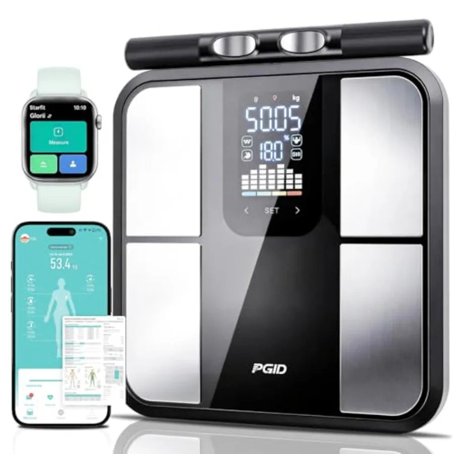 Smart Scale for Body WeightScales with Bmi Body Fat Muscle Mass 58 Body Composition Analyzer Scale Full Body Analysis Scanner S
Smart Scale for Body WeightScales with Bmi Body Fat Muscle Mass 58 Body Composition Analyzer Scale Full Body Analysis Scanner S