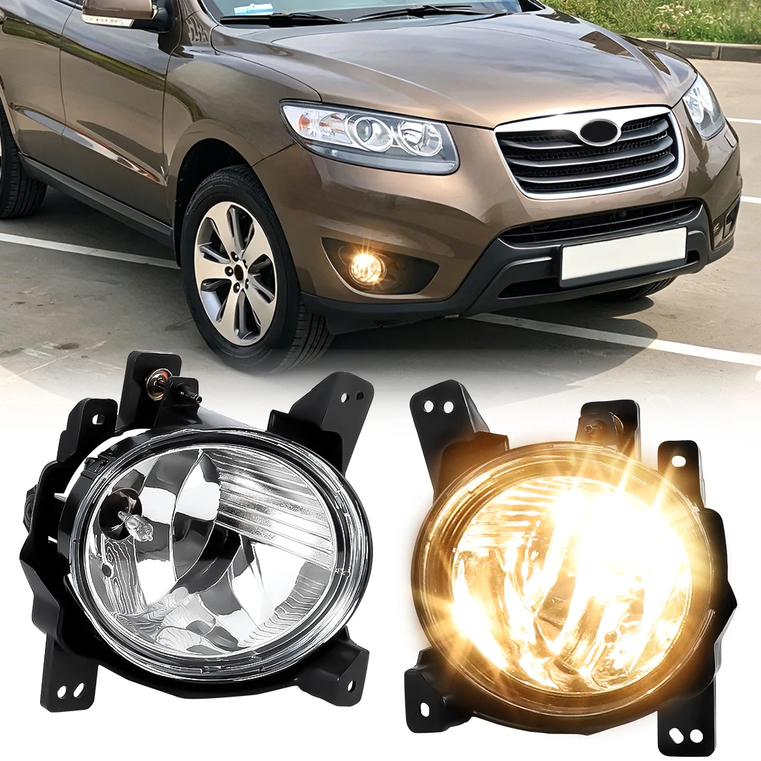 For Hyundai SantaFe 2011 2012 Car Fog Lamps Daytime Running Lights DRL Halogen Daylights Front Bumper Headlights 92201-2b500
For Hyundai SantaFe 2011 2012 Car Fog Lamps Daytime Running Lights DRL Halogen Daylights Front Bumper Headlights 92201-2b500