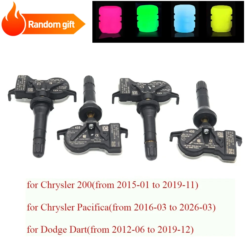 Для Chrysler Pacifica 200 Dodge Durango Dart Jeep Grand Cherokee Renegade Fiat 500X 68313387AB Датчик давления в шинах TPMS 433 МГц
Для Chrysler Pacifica 200 Dodge Durango Dart Jeep Grand Cherokee Renegade Fiat 500X 68313387AB Датчик давления в шинах TPMS 433 МГц
