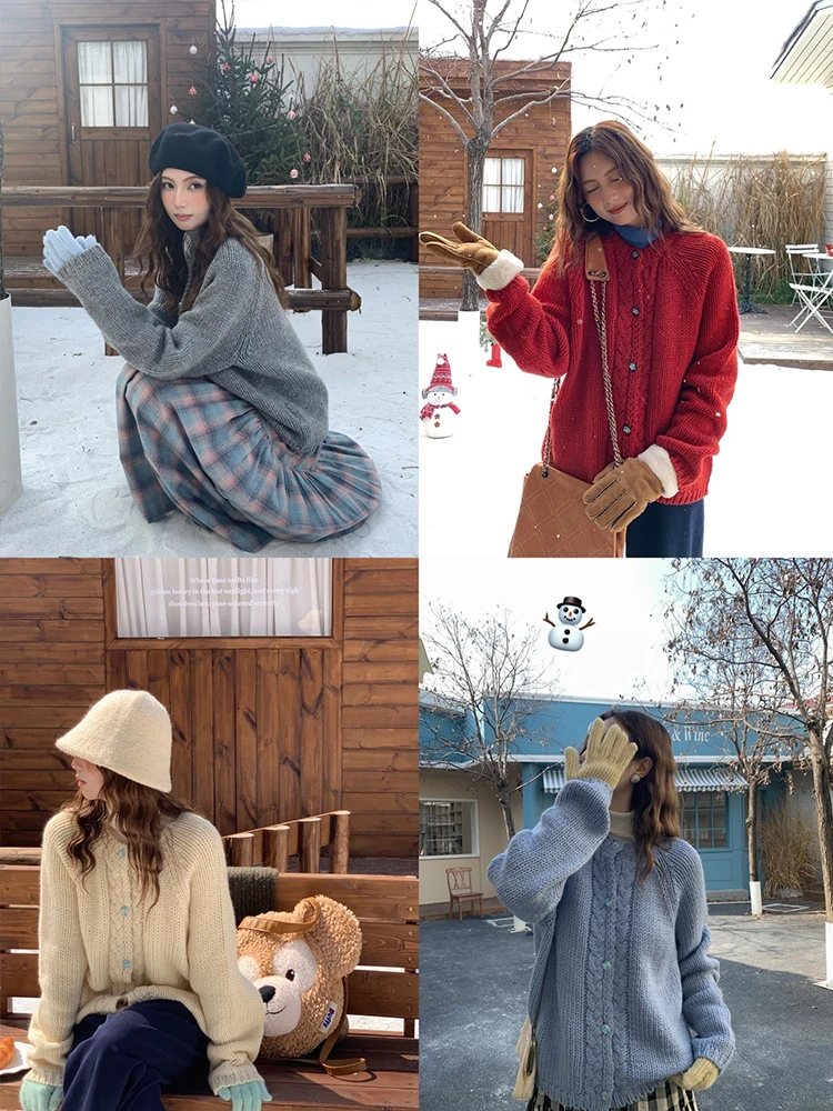 Женский шерстяной кардиган свободного кроя с пуговицами в стиле ретро «Лесной шик» от JC Vintage Store – теплое и уютное ощущение
Женский шерстяной кардиган свободного кроя с пуговицами в стиле ретро «Лесной шик» от JC Vintage Store – теплое и уютное ощущение