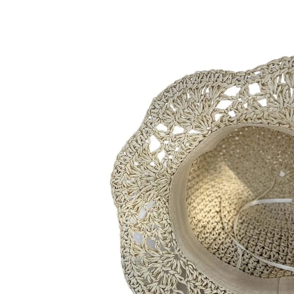 Fashion Cute Hat Lace Trim Wide Brim Children Straw Cap Ruffle Detail Solid Color Beach Hat Outdoor Activities
Fashion Cute Hat Lace Trim Wide Brim Children Straw Cap Ruffle Detail Solid Color Beach Hat Outdoor Activities