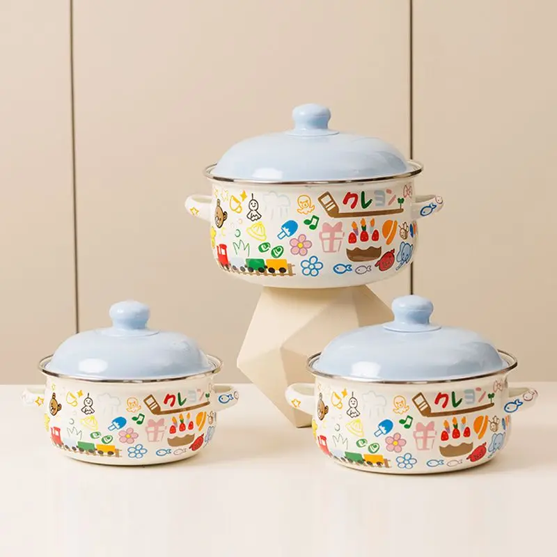 Enamel Soup Pot Kitchen Cookware Exquisite Noodle Stew Pot Salad Bowl Easy to Clean Stew Pot
Enamel Soup Pot Kitchen Cookware Exquisite Noodle Stew Pot Salad Bowl Easy to Clean Stew Pot