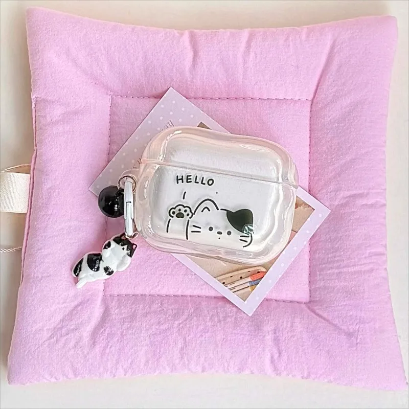 for Apple AirPods 4 Pro3 Pro2 3 1 Cute Hello Cat Imd Shockproof Wireless Bluetooth Charging Box Earphone Case With Pendant Funda
for Apple AirPods 4 Pro3 Pro2 3 1 Cute Hello Cat Imd Shockproof Wireless Bluetooth Charging Box Earphone Case With Pendant Funda