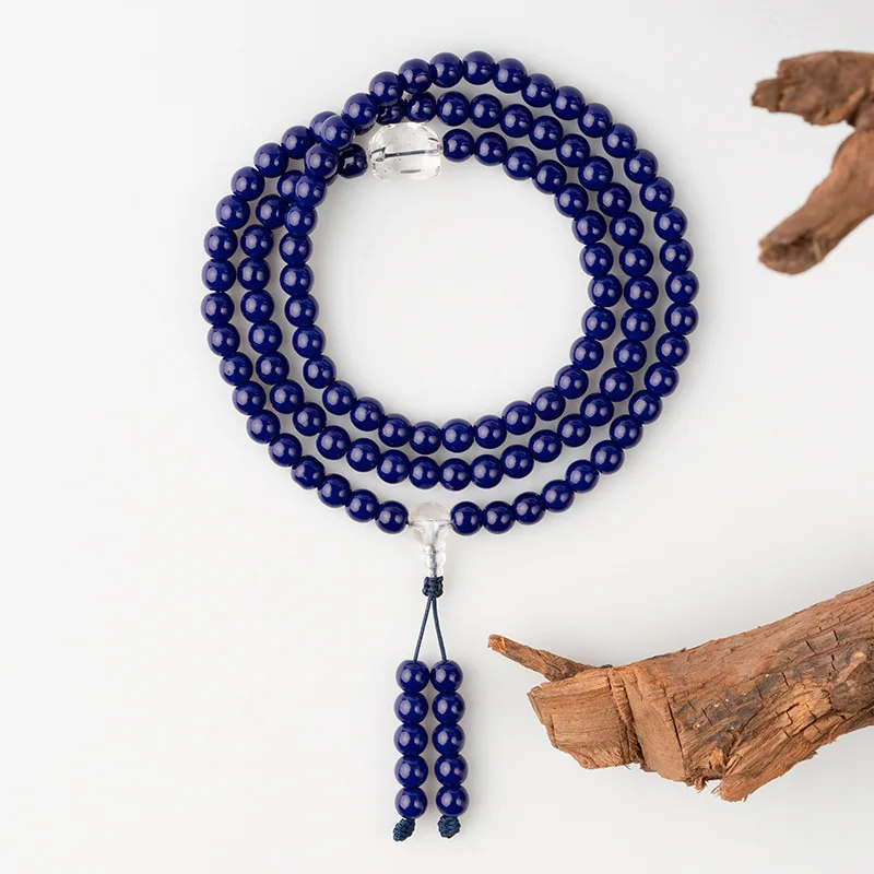 6mm Lapis Lazuli Color 108 White Bracelet Artistic Retro Ethnic Style
6mm Lapis Lazuli Color 108 White Bracelet Artistic Retro Ethnic Style