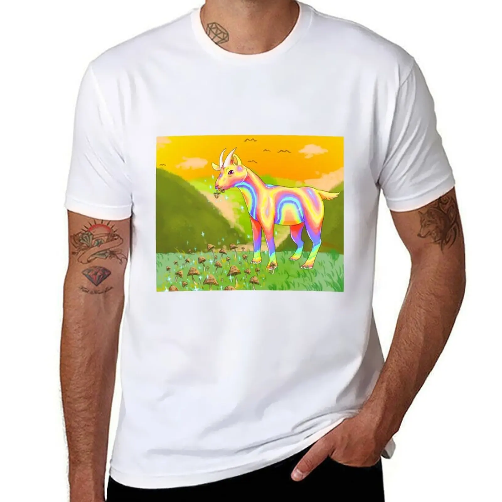 Rainbow Goat T-Shirt funny t shirts dark humor t shirt man designer T-Shirt 
Rainbow Goat T-Shirt funny t shirts dark humor t shirt man designer T-Shirt