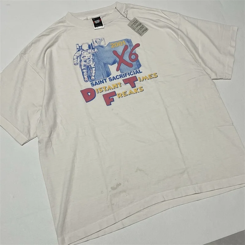 Casual SAINT MICHAEL Tshirts Men Women 1:1 Best Quality Astronaut Printing White Oversized T Shirt
Casual SAINT MICHAEL Tshirts Men Women 1:1 Best Quality Astronaut Printing White Oversized T Shirt