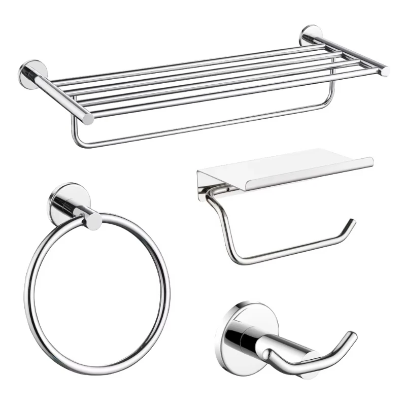 Modern high-quality wall-mounted decoration 4-piece bathroom accessories hotel toilet set
Modern high-quality wall-mounted decoration 4-piece bathroom accessories hotel toilet set