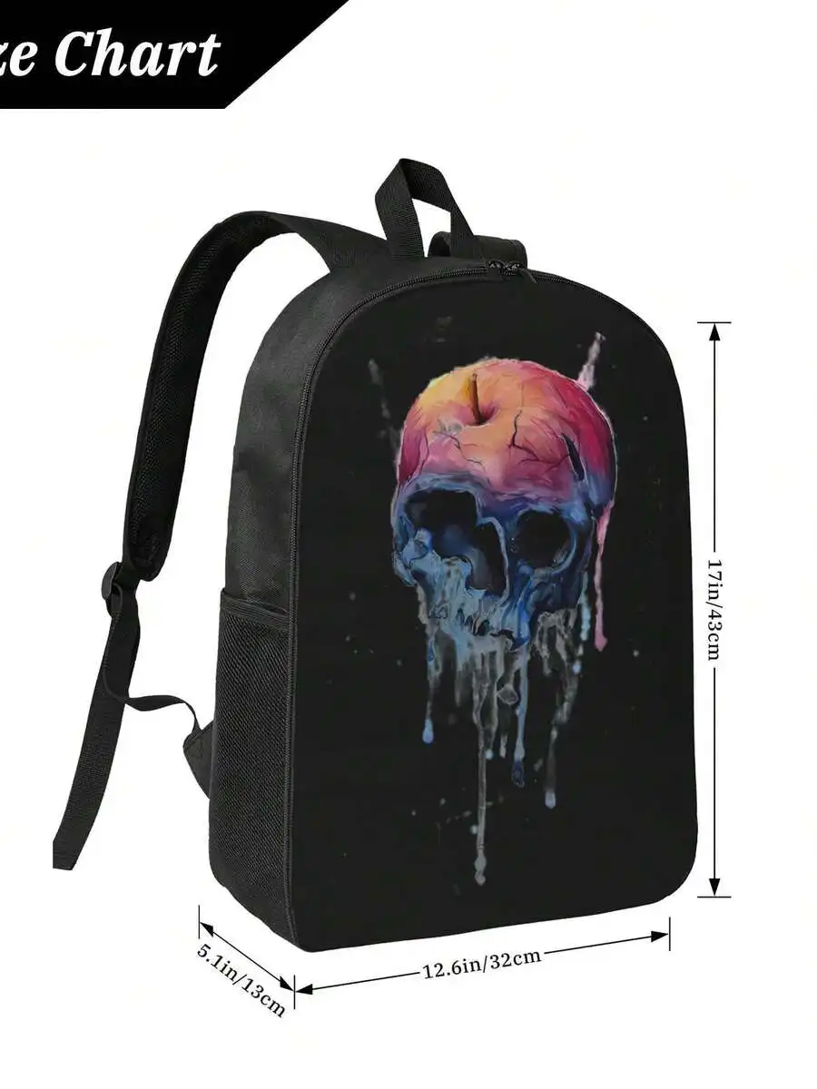 Watercolor Skull Printed Polyester Backpack Water Resistant Casual Unisex Bag
Watercolor Skull Printed Polyester Backpack Water Resistant Casual Unisex Bag