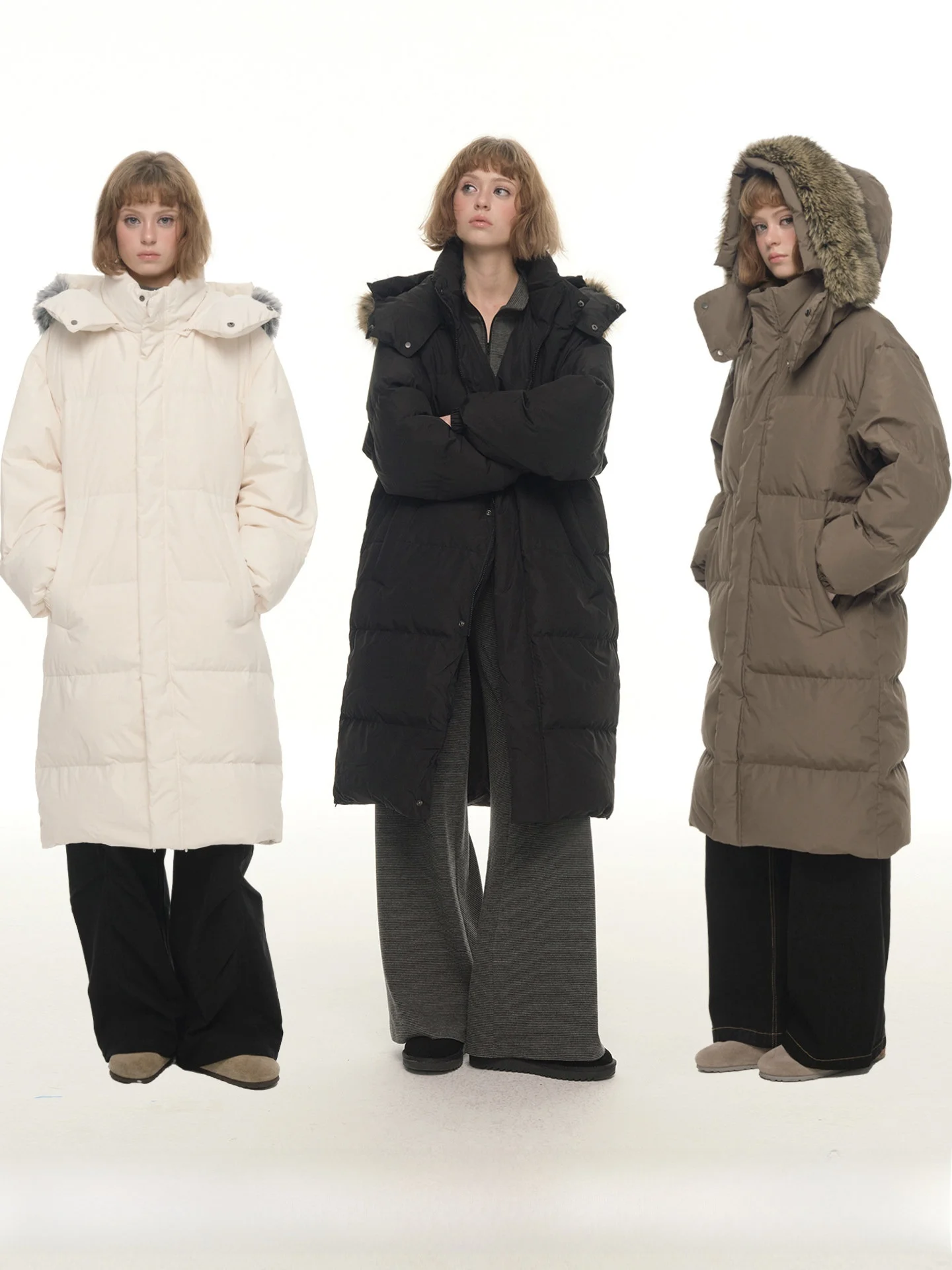 UNRETRO Women's Long Hooded down Jaet Knee-Length Fur Collar Thiened Warm Du down Coat for Winter Commute Sle
UNRETRO Women's Long Hooded down Jaet Knee-Length Fur Collar Thiened Warm Du down Coat for Winter Commute Sle