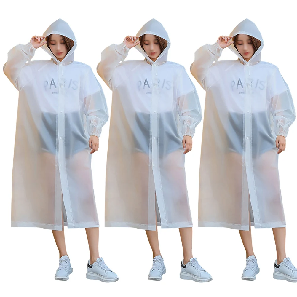 3Pcs Thickened Raincoat Hooded Elastic Cuff Ponchos Portable Waterproof Adult Raincoat With Hood Lightweight Outdoor Cycling
3Pcs Thickened Raincoat Hooded Elastic Cuff Ponchos Portable Waterproof Adult Raincoat With Hood Lightweight Outdoor Cycling