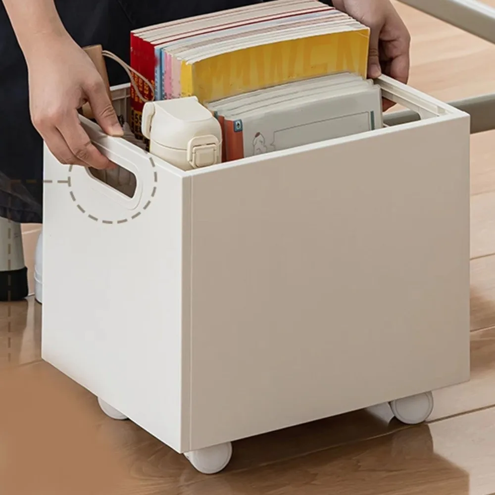Large Capacity Mobile Bookshelf with Pulley Wheels Space Saving Book Sorting Box Stackable Dual Side Handles Clothes Storage Box
Large Capacity Mobile Bookshelf with Pulley Wheels Space Saving Book Sorting Box Stackable Dual Side Handles Clothes Storage Box