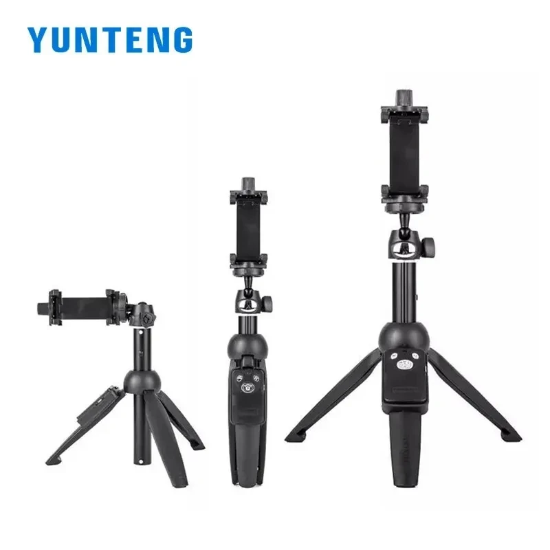 YUNTENG YT-9928 Selfie Stick Tripod Retractable Portable Tripod Mobile Phone Video Bracket with Bluetooth Remote for Smartphone
YUNTENG YT-9928 Selfie Stick Tripod Retractable Portable Tripod Mobile Phone Video Bracket with Bluetooth Remote for Smartphone