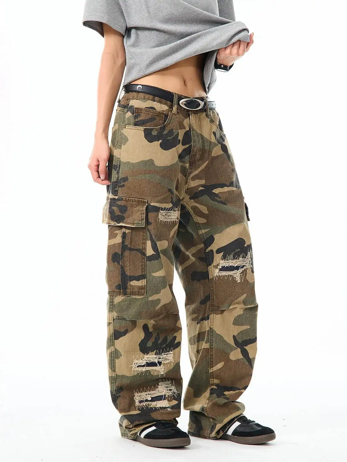 Американские ретро-брюки-карго с камуфляжным принтом, мужские свободные прямые повседневные джинсы, новые износостойкие широкие брюки в уличном стиле
Американские ретро-брюки-карго с камуфляжным принтом, мужские свободные прямые повседневные джинсы, новые износостойкие широкие брюки в уличном стиле
