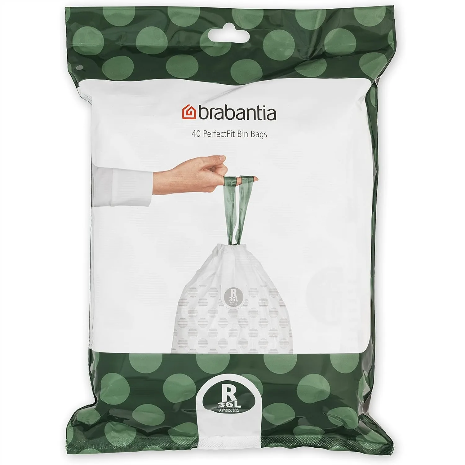 Thick Plastic Trash Bags with Drawstring Handles, 9.5 Gal Size R for Kitchen Cans, 40 Count
Thick Plastic Trash Bags with Drawstring Handles, 9.5 Gal Size R for Kitchen Cans, 40 Count