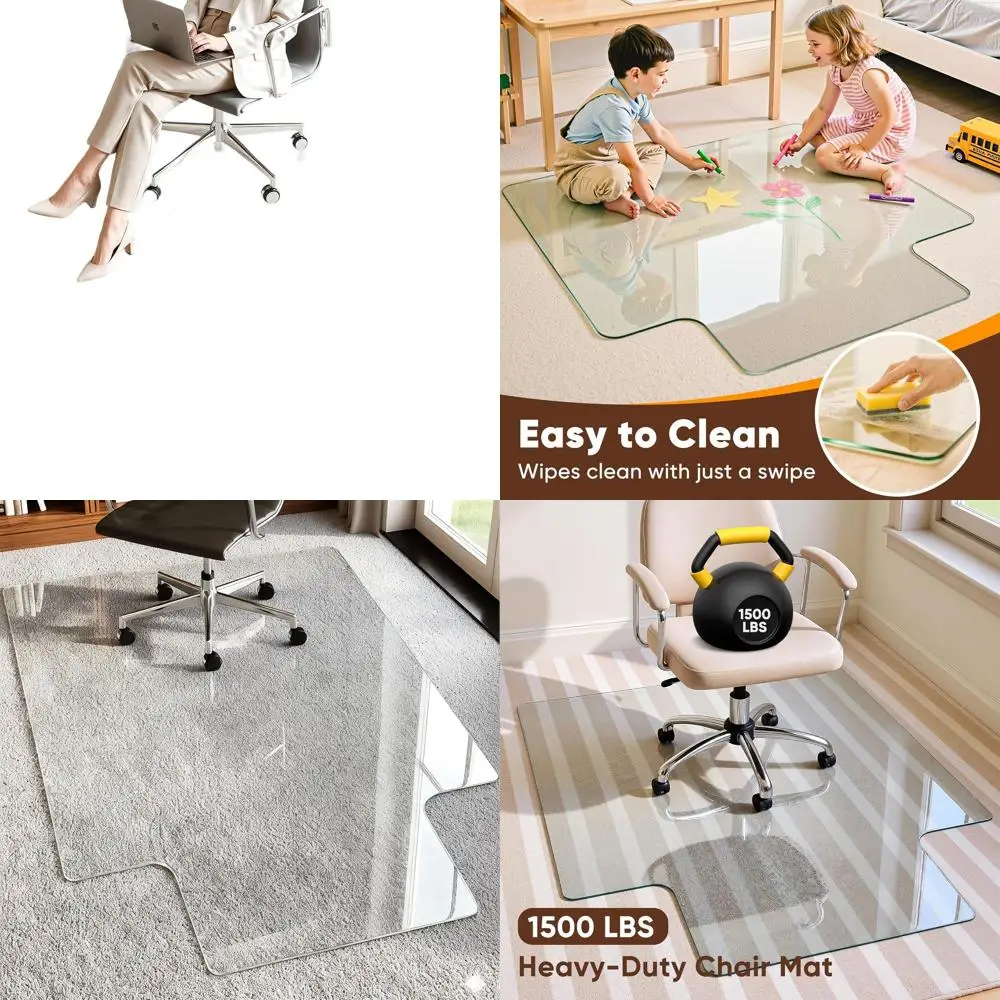 Прочный коврик для стула из закаленного стекла, 36x48 для ковров и паркетных полов, настольный коврик толщиной 0,2 для плавного качения дома или офиса
Прочный коврик для стула из закаленного стекла, 36x48 для ковров и паркетных полов, настольный коврик толщиной 0,2 для плавного качения дома или офиса