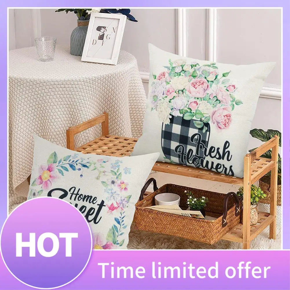 A11R Spring Pillow Covers 18X18 Set Of 4 Outdoor Farmhouse Throw Pillows Spring Decorations Cushion Cases For Home Decor
A11R Spring Pillow Covers 18X18 Set Of 4 Outdoor Farmhouse Throw Pillows Spring Decorations Cushion Cases For Home Decor