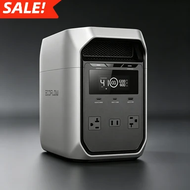 Portable Power Station Delta 3 Classic, 1024Wh LiFePO4 Battery, 1800W AC/100W USB-C Output, 1 Hr Fast Charge,
Portable Power Station Delta 3 Classic, 1024Wh LiFePO4 Battery, 1800W AC/100W USB-C Output, 1 Hr Fast Charge,