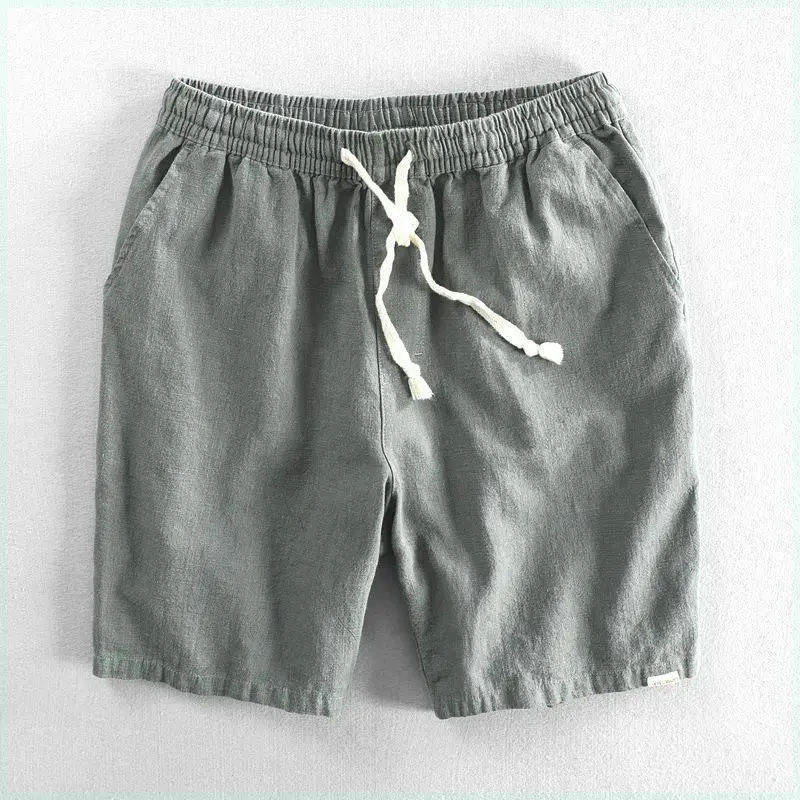 Summer Casual Linen orts Men Loose Cotton Linen Thin Breathable Pure Color Beach Pants Versatile Mid-Length Straight Leg Pants
Summer Casual Linen orts Men Loose Cotton Linen Thin Breathable Pure Color Beach Pants Versatile Mid-Length Straight Leg Pants