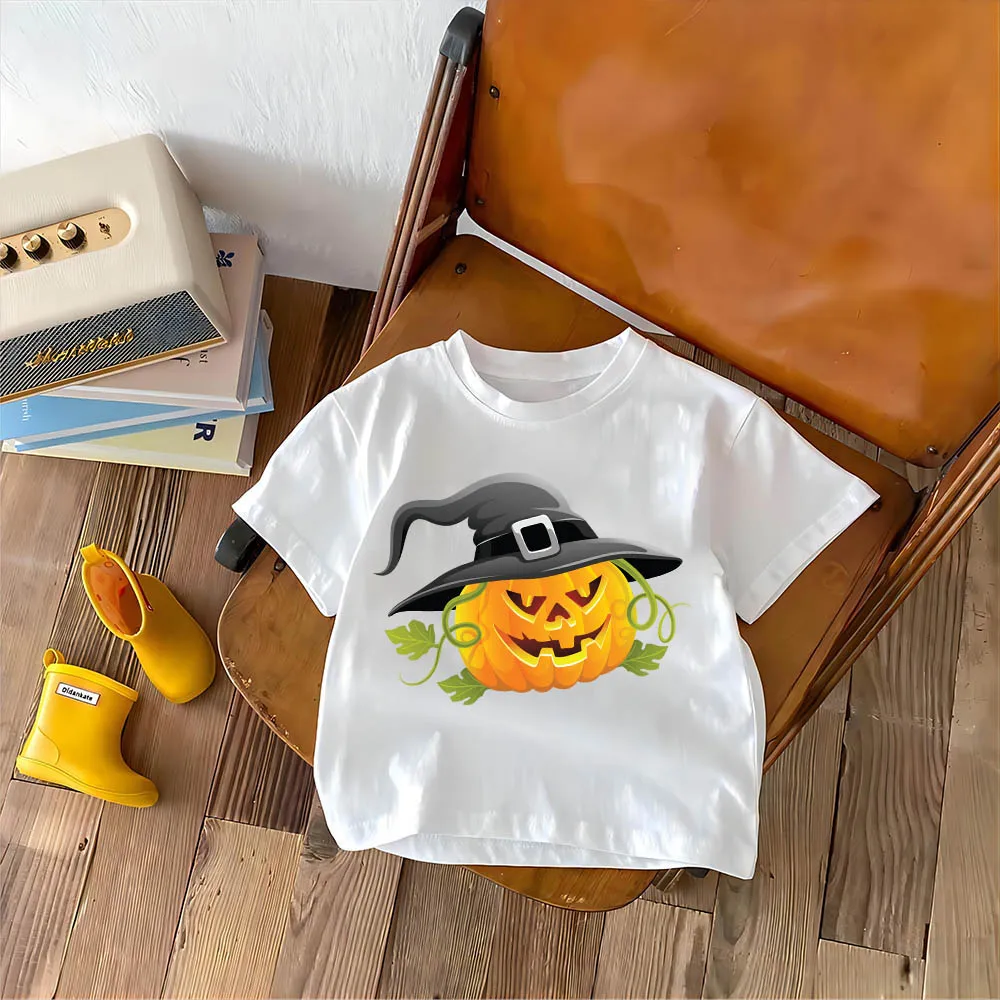 Summer Children's Halloween Pumpkin Cartoon Printed Children's Top Soft T-shirt Boys and Girls' Clothing Pure Cotton
Summer Children's Halloween Pumpkin Cartoon Printed Children's Top Soft T-shirt Boys and Girls' Clothing Pure Cotton