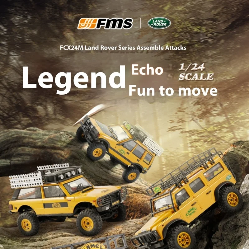 FMS 1/24 FCX24M Camel Cup Land Rover Defender 90/110 Первое поколение Range Rover Discovery Моделирование Альпинистская модель автомобиля Игрушка
FMS 1/24 FCX24M Camel Cup Land Rover Defender 90/110 Первое поколение Range Rover Discovery Моделирование Альпинистская модель автомобиля Игрушка