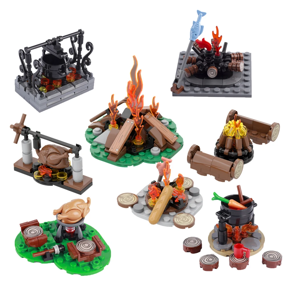 MOC Military Medieval Bonfire Camping Forest Building Block Set Fire Toy Figures Assembly Bricks Toys
MOC Military Medieval Bonfire Camping Forest Building Block Set Fire Toy Figures Assembly Bricks Toys