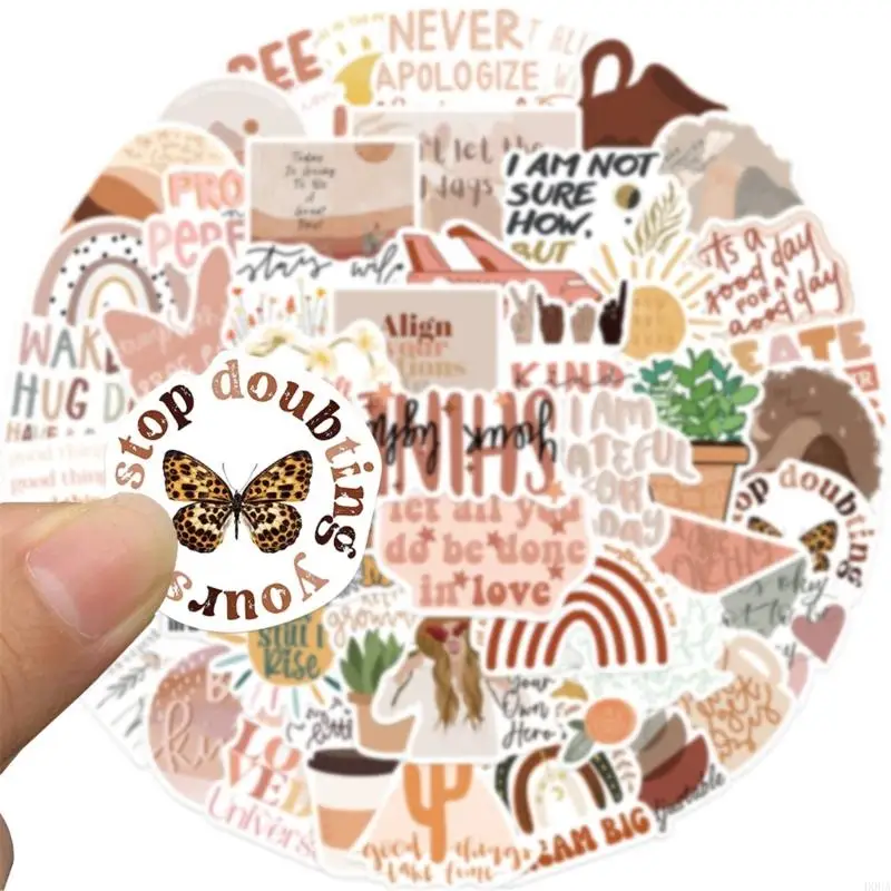 50 Sheets Decorative Sticker Motivational Decal Aesthetic Laptop Sticker Inspirational Sticker for Journal Scrapbooking
50 Sheets Decorative Sticker Motivational Decal Aesthetic Laptop Sticker Inspirational Sticker for Journal Scrapbooking