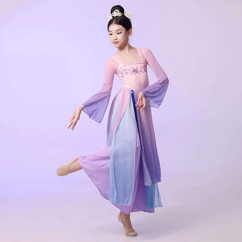 Children's classical chinese dance costumes elegant gauze dance dress fan dance Chinese Hanfu Dance high-quality girls' Costumes
Children's classical chinese dance costumes elegant gauze dance dress fan dance Chinese Hanfu Dance high-quality girls' Costumes