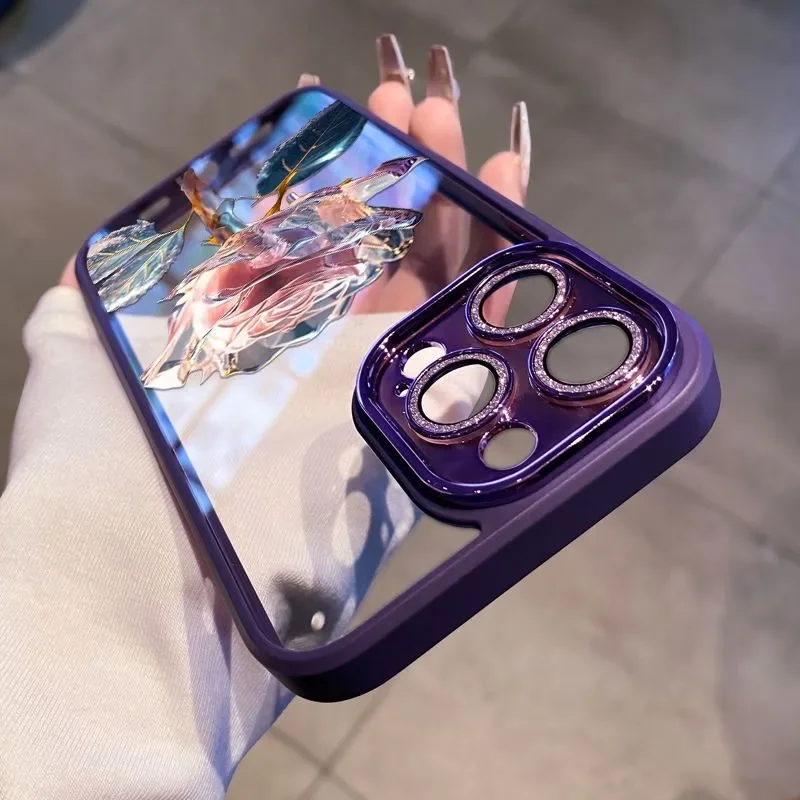 Clear Dark Purple Pink Rose Flower Phone Case for iPhone 17 16 Pro 15 14 Plus 13 12 11 Pro Max Cases Glitter Camera Design
Clear Dark Purple Pink Rose Flower Phone Case for iPhone 17 16 Pro 15 14 Plus 13 12 11 Pro Max Cases Glitter Camera Design