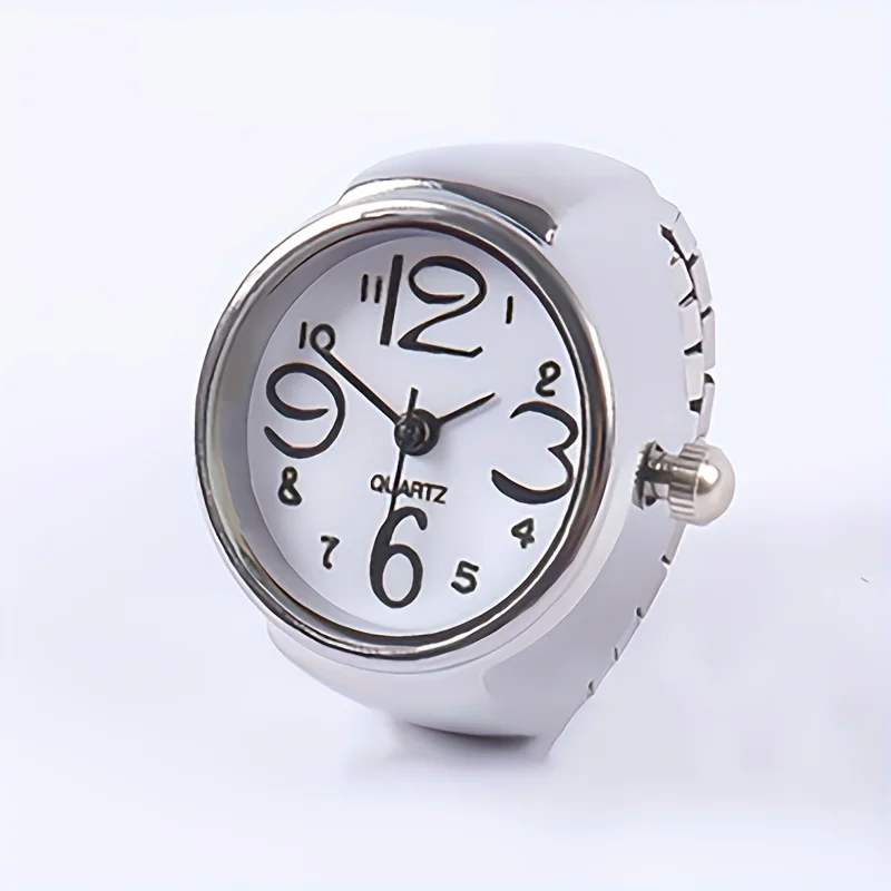 Fashion Quartz Ring Watch, Adjustable Elastic Band, Round Dial Finger Watch, Multicolor Options, Gift for Students & Lovers
Fashion Quartz Ring Watch, Adjustable Elastic Band, Round Dial Finger Watch, Multicolor Options, Gift for Students & Lovers