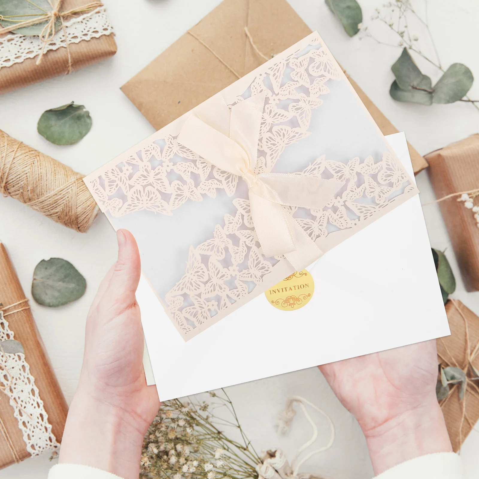 5 set Butterfly Wedding Invitation Set Laser Cut Floral Lace Greeting Cards For Formal Events Anniversary Party Engagements With
5 set Butterfly Wedding Invitation Set Laser Cut Floral Lace Greeting Cards For Formal Events Anniversary Party Engagements With