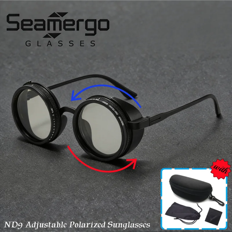 Мужские и женские солнцезащитные очки SEAMERGO с защитой от ультрафиолета, круглые, ND9, с регулируемой степенью затемнения и поляризацией, в комплекте с набором футляров для очков
Мужские и женские солнцезащитные очки SEAMERGO с защитой от ультрафиолета, круглые, ND9, с регулируемой степенью затемнения и поляризацией, в комплекте с набором футляров для очков