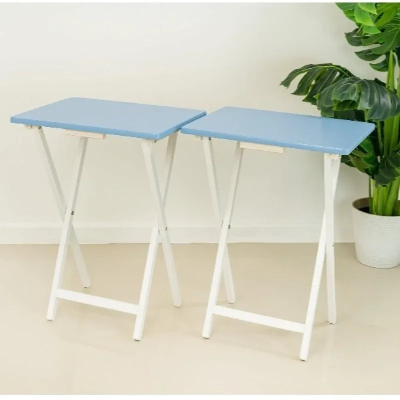 Seaside Foldable Tray Table Light Blue and White Side Table Set for Home or Outdoor
Seaside Foldable Tray Table Light Blue and White Side Table Set for Home or Outdoor