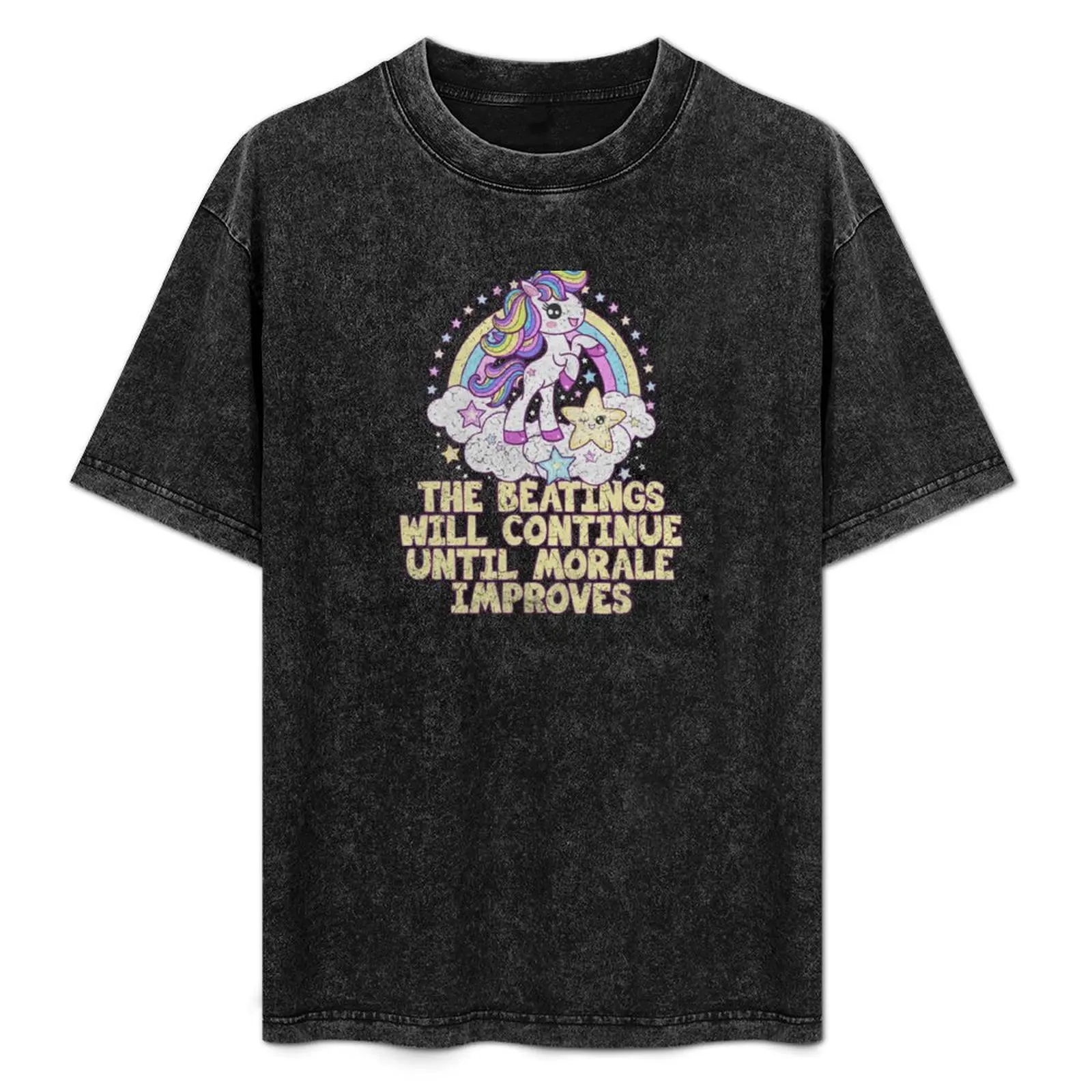 The Beatings Will Continue Until Morale Improves - Rainbow Unicorn T-Shirt Holiday Simple Tee Shirt
The Beatings Will Continue Until Morale Improves - Rainbow Unicorn T-Shirt Holiday Simple Tee Shirt
