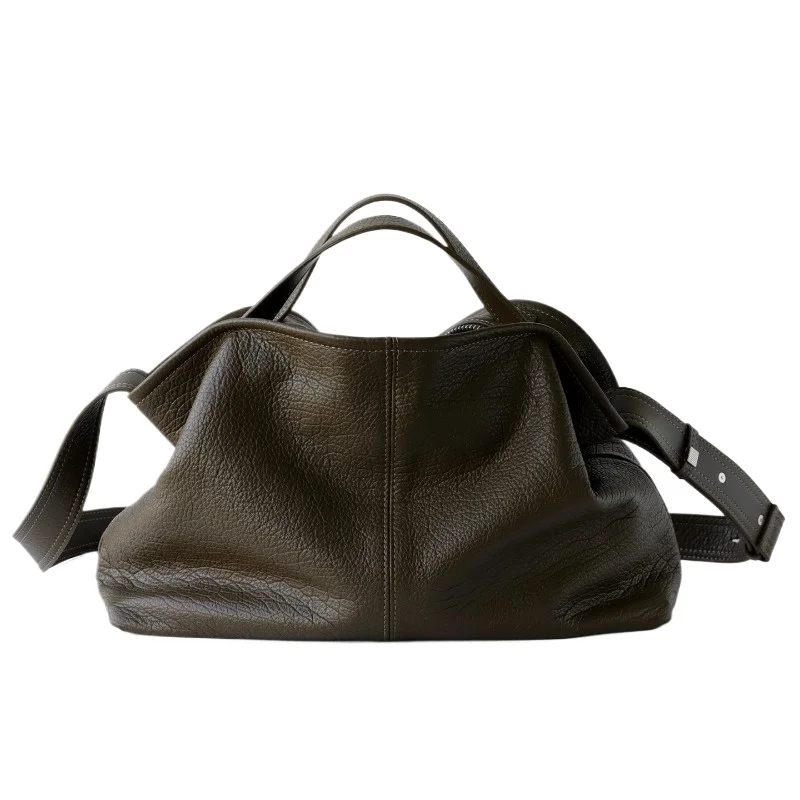 Women's Soft Slouchy Genuine Pebbled Leather Shoulder Tote Bag Convertible Crossbody Work Commute Daily Versatile
Women's Soft Slouchy Genuine Pebbled Leather Shoulder Tote Bag Convertible Crossbody Work Commute Daily Versatile