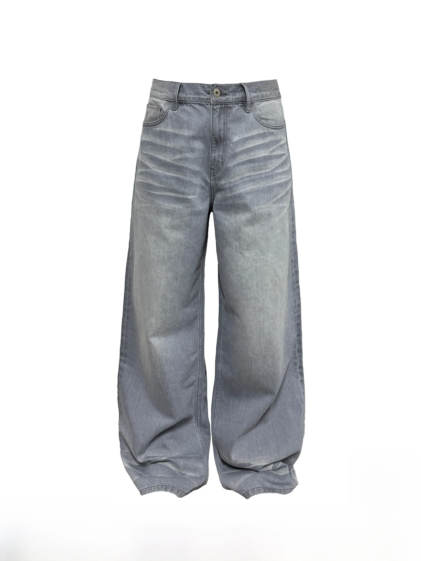JCAESAR DENIMS Light Blue Grey Washed Jeans High Ounce Denim High Temperature Pleated Straight Leg Slightly Wide Men's Jeans
JCAESAR DENIMS Light Blue Grey Washed Jeans High Ounce Denim High Temperature Pleated Straight Leg Slightly Wide Men's Jeans