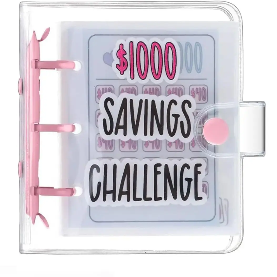 Saving Binder, $1000 Money Saving Challenge Book Budget Binder with Envelopes Portable Deposit Anytime Anywhere
Saving Binder, $1000 Money Saving Challenge Book Budget Binder with Envelopes Portable Deposit Anytime Anywhere