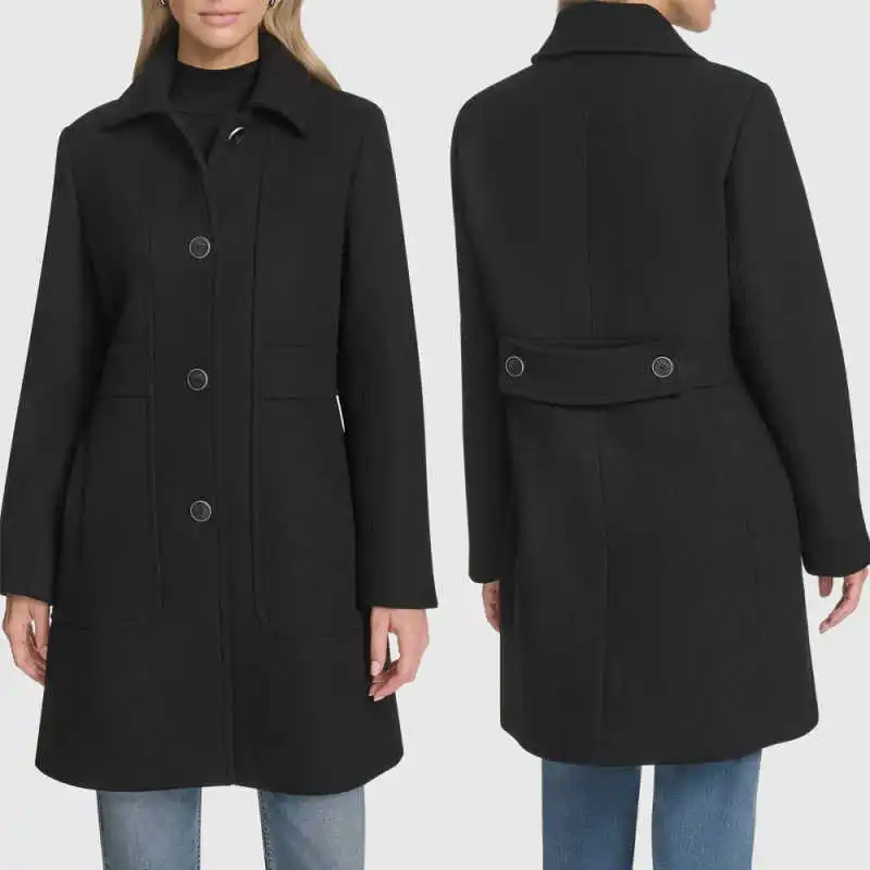 Classic Women's Wool Blend Overcoat 1 Piece with Belt Single Breasted Midi Length Coat Autumn Winter Warm Customized
Classic Women's Wool Blend Overcoat 1 Piece with Belt Single Breasted Midi Length Coat Autumn Winter Warm Customized