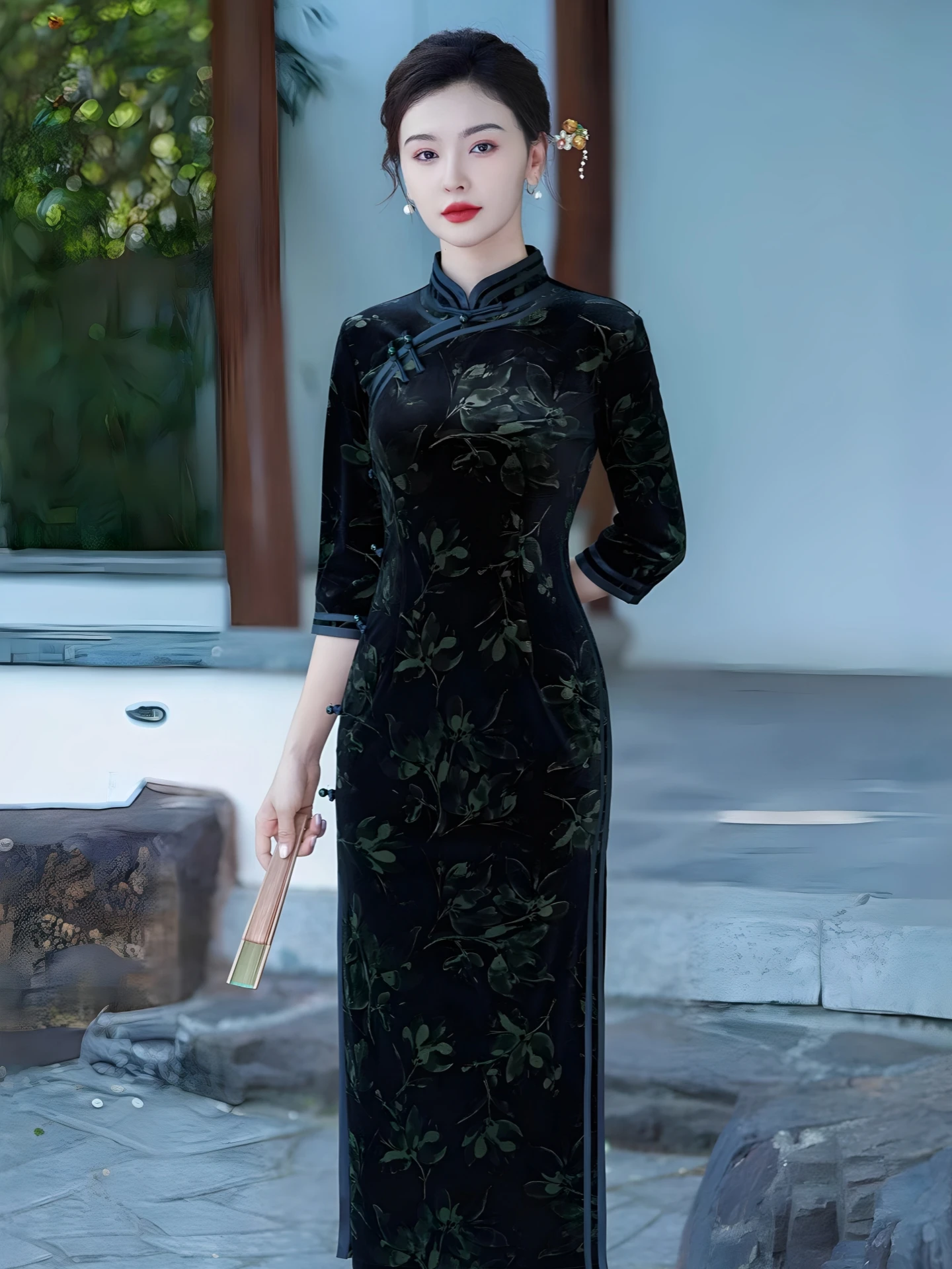 Elegant Black Long 2026 Spring New Style Maternity plus Size Women's Dress Belly Covering Slimming Traditional Chin...
Elegant Black Long 2026 Spring New Style Maternity plus Size Women's Dress Belly Covering Slimming Traditional Chin...