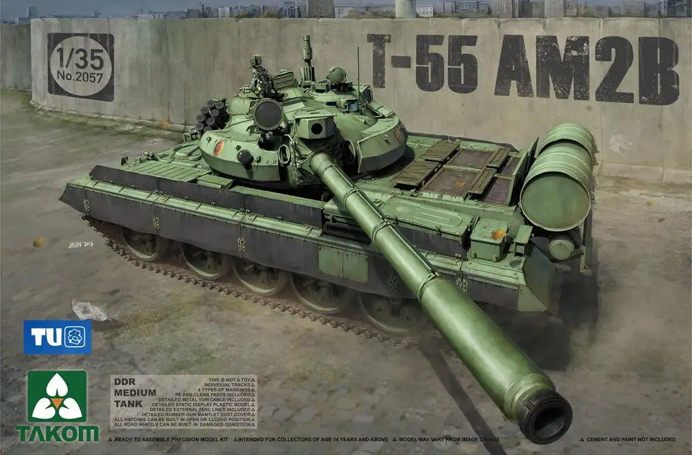 Takom 2057 масштаб 1/35 русский Средний Танк DDR T-55 AM2B модель комплект
Takom 2057 масштаб 1/35 русский Средний Танк DDR T-55 AM2B модель комплект