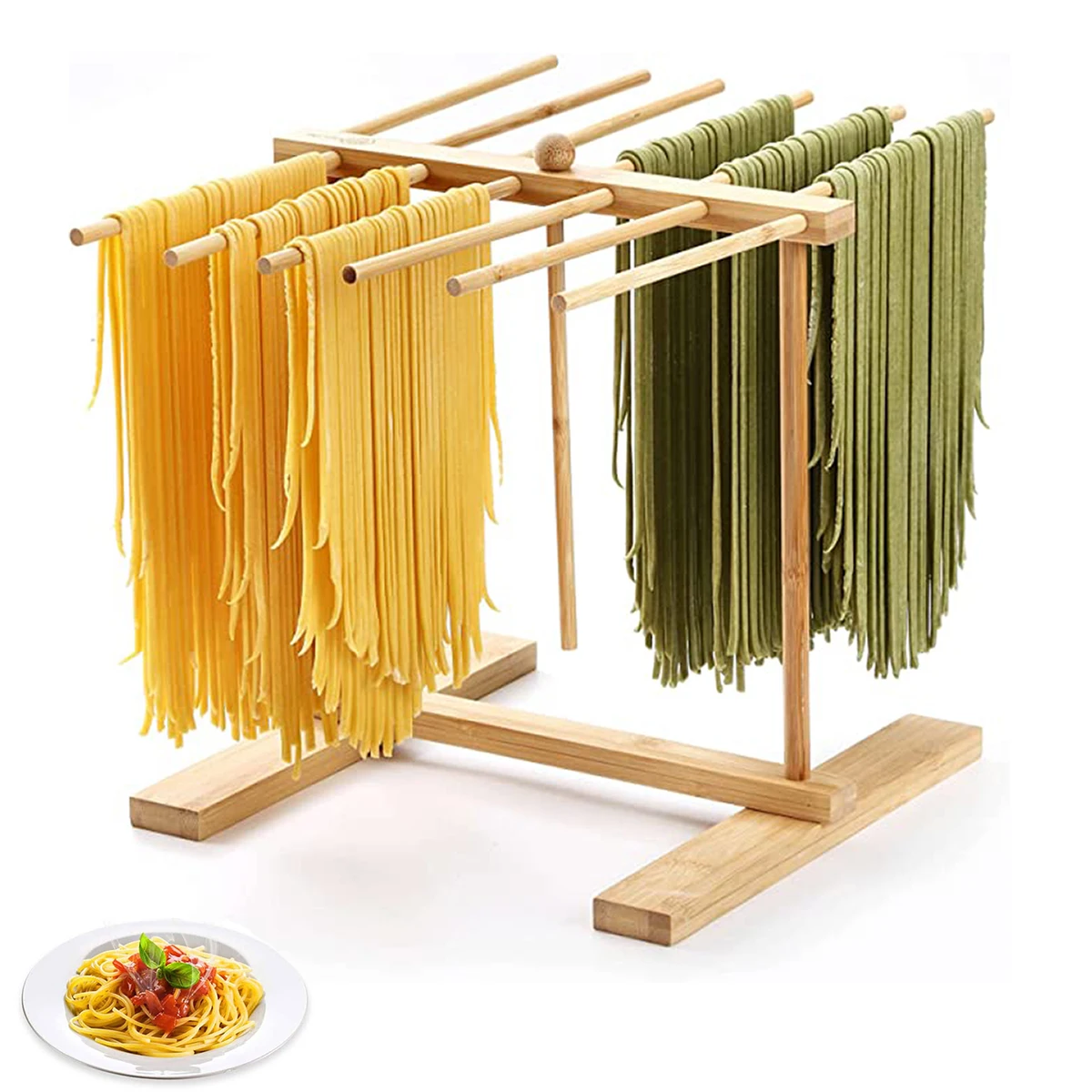 Bamboo Pasta Drying Rack Pasta Fresca Dryer Stand Noodle Maker Machine Drying Hanging Holder Cooking Tools Kitchen Gadgets
Bamboo Pasta Drying Rack Pasta Fresca Dryer Stand Noodle Maker Machine Drying Hanging Holder Cooking Tools Kitchen Gadgets