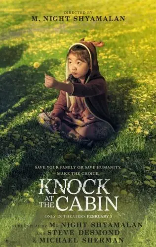 Knock at the Cabin 2023 Movie Print Art Canvas Poster for Living Room Decoration Home Wall Decor Picture
Knock at the Cabin 2023 Movie Print Art Canvas Poster for Living Room Decoration Home Wall Decor Picture