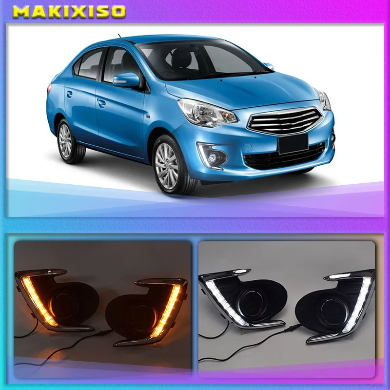LED DRL Daylight Daytime Running Lights Front Fog Light Lamp for Mitsubishi Attrage Mirage G4 2012-2015
LED DRL Daylight Daytime Running Lights Front Fog Light Lamp for Mitsubishi Attrage Mirage G4 2012-2015