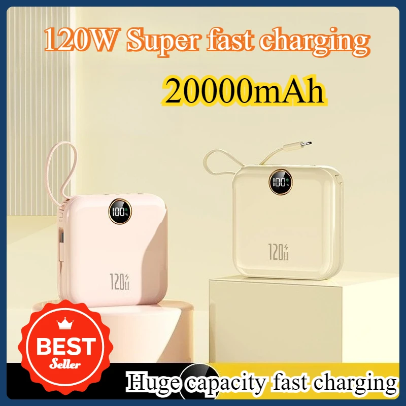 New 20000mAh Super Fast Charging Power Bank with 120W Cable Included Portable and Compact
New 20000mAh Super Fast Charging Power Bank with 120W Cable Included Portable and Compact
