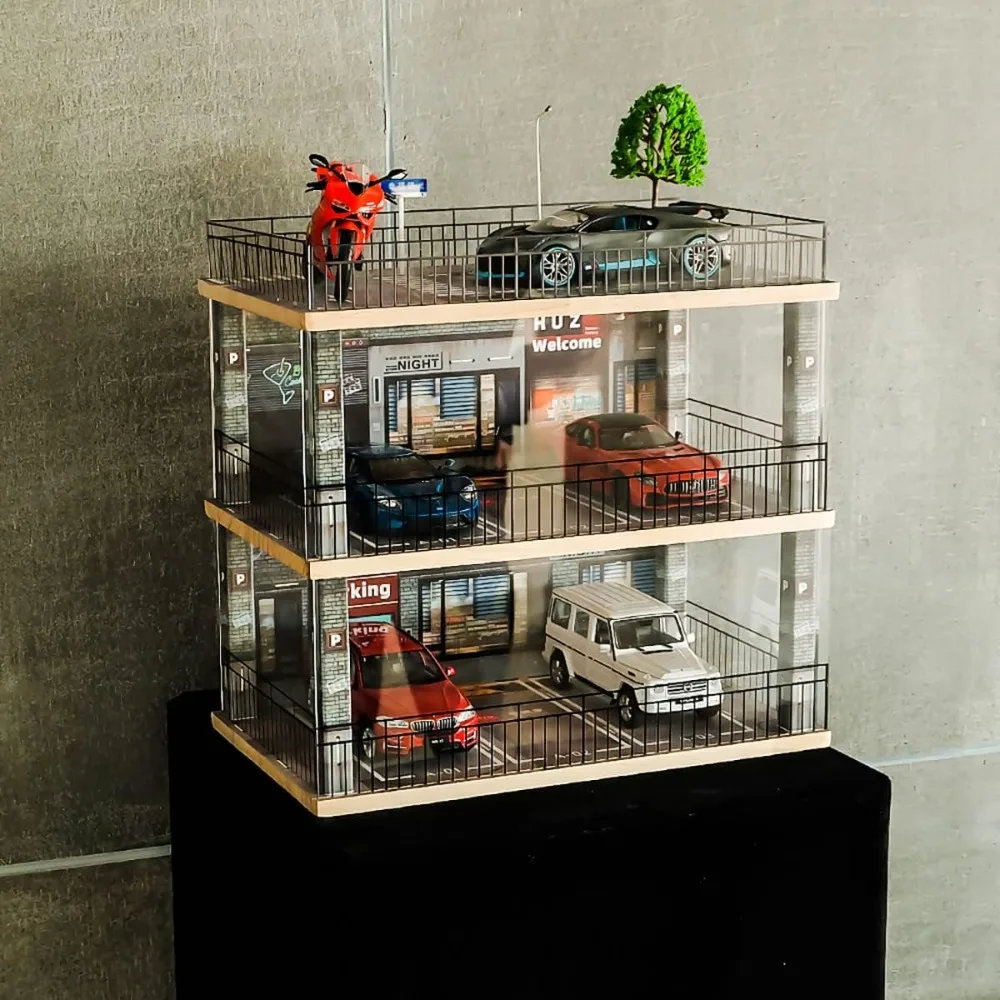 US Shipping 3-Tier Coffee Shop Parking Lot Display Case with LED Lights for 1:24 Scale Alloy Car Models Lego Sports Car Toy
US Shipping 3-Tier Coffee Shop Parking Lot Display Case with LED Lights for 1:24 Scale Alloy Car Models Lego Sports Car Toy